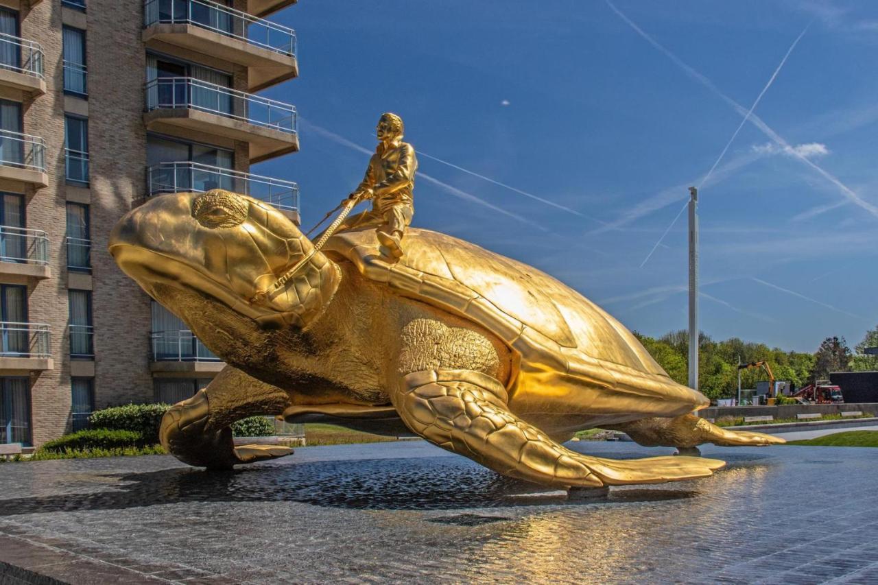 Penthousestudio Gaudi Met Zonneterras En Zicht Op Zee Lejlighed Nieuwpoort Eksteriør billede